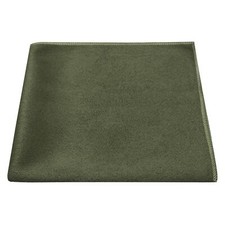 De Luxe Foncé Vert Olive Daim Poche Carré ,Mouchoir,Moleskine
