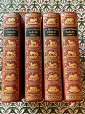 RECHERCHÉE FABLES DE JEAN DE LA FONTAINE EN 4 TOMES EDITION JEAN DE BONNOT 1969