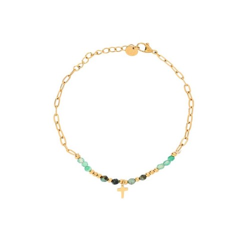 Bracelet croix acier - en,
