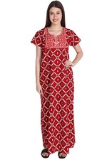Robe nuit coton - en,