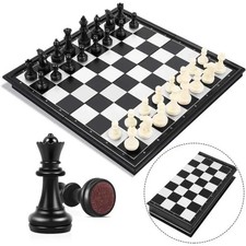 Jeu d'Échecs Jeu Echec Magnétique Pliable 25cm Pliable Voyage Anfants et Adultes