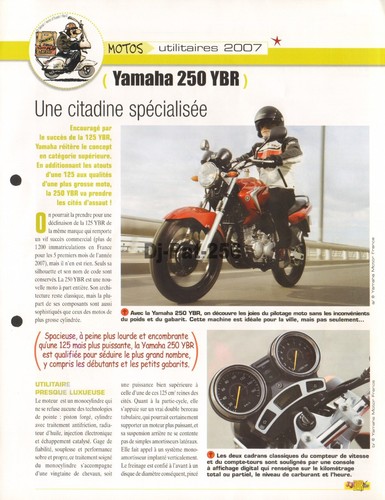 Fiche moto yamaha ybr - fiche, :