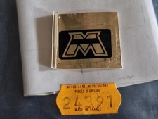 NOS sticker autocollant aluminium M or 24391 poignée frein MOBYLETTE MOTOBECANE