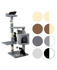 lionto Arbre à chat griffoir grattoir jouet animaux douillet et peluché 112 cm