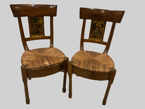 Paire chaises époque - paire, d'époque
