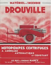 DROUVILLE matériel incendie catalogue