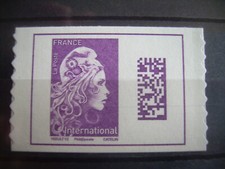Adhésif FRANCE 2019 Marianne l'Engagée International n°1656 - ISSU DE FEUILLE