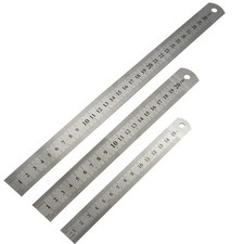 Echelle Règle Double Face Anticorrosif Students Métal Acier Inoxydable