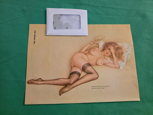 Vintage playboy vargas - vargas, black