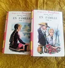 HECTOR MALOT /  EN FAMILLE    I et  II  aux édition GP  rouge et or Dauphine *