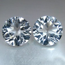 PIERRE PRÉCIEUSE TOPAZE BLANCHE NATURELLE FEU SANSATIONAL 10,13 CT 10,5 MM
