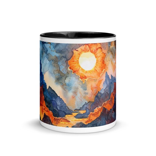 Tasse mit farbiger innenseite - farbiger,