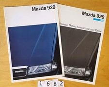 MAZDA 929 Prospectus + Technique Allemand 16+6 pages 09/1989