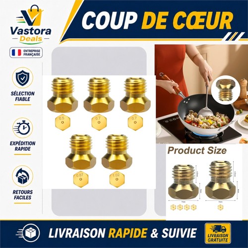 5pcs gicleurs gaz butane - 5pcs,