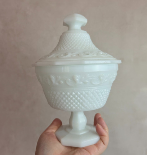 Grande bonbonnière opaline - grande,