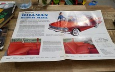 Catalogue brochure Prospectus hillman super minx  1961