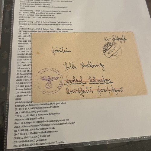 Feldpost leibstandarte - feldpost, xx