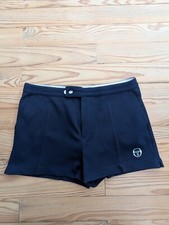 Sergio Tacchini Short Femme Tennis bleu  marine Vintage 80 Fait En Italie t 46