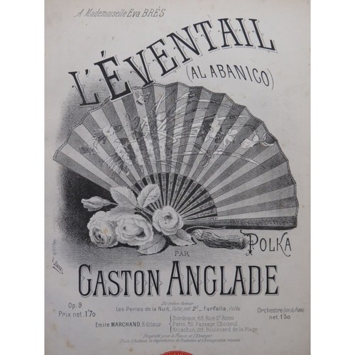 Anglade gaston éventail - gaston, l'éventail