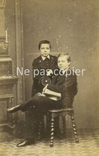 DEUX ENFANTS vers 1870 CDV par