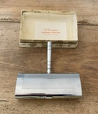 Ramasse-miettes Métal Argenté « L’Ouragan » France Vintage Boîte d’origine TBE