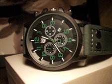 Montre homme Lian Du  chrono factice pile incluse petit prix