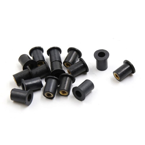 15pcs caoutchouc noir - 15pcs,