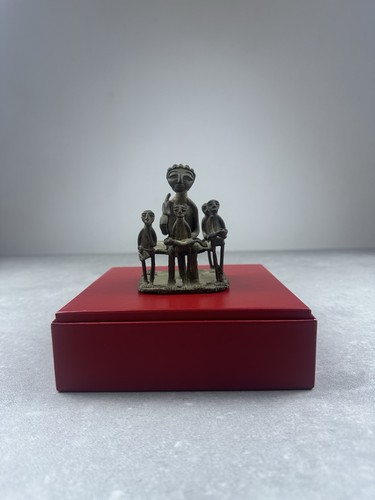Ancienne statue bronze - statue, ashanti