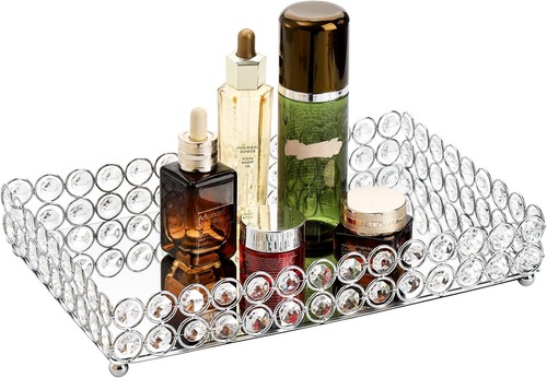 Crystal cosmetic mirrored - crystal,