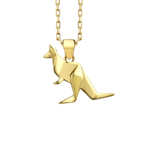 Collier origami kangourou - , en