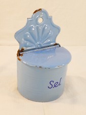 Boite a Sel en tole emaillée bleu SPHINX FILAKOVO