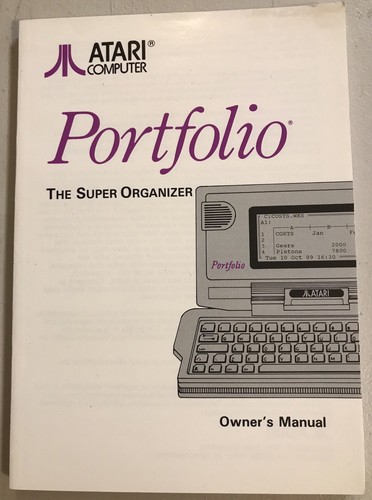 Atari portfolio file manager - portfolio,