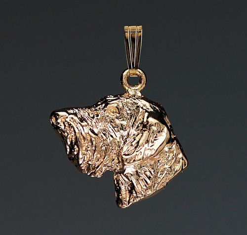 Pendentif chien teckel - chien, poil
