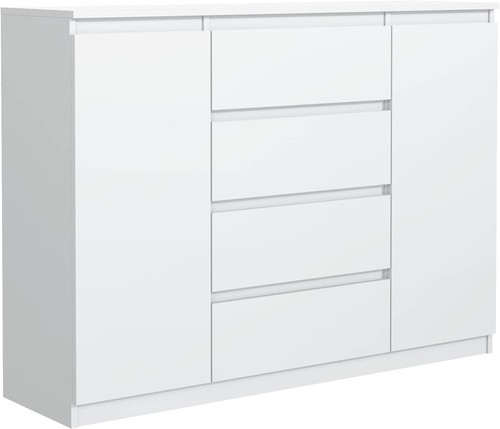 Commode blanche mat avec - commode,
