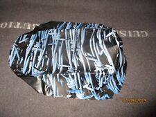 housse de selle bleu / noire