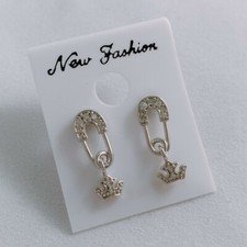 Cute Safety Pin & Crown Cubic