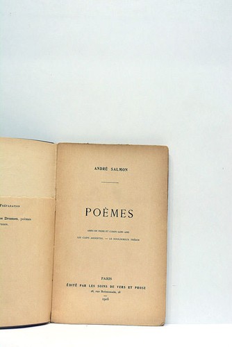 Livre ancien salmon poèmes - ancien,