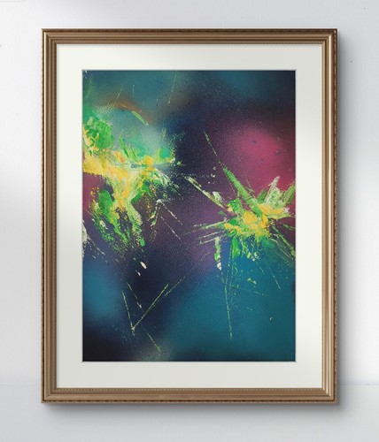 Peinture absraite zao - zao, ki