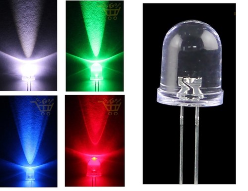 Led 10mm élevé éclat - led,
