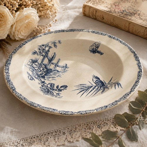 Ancienne assiette creuse - assiette, en