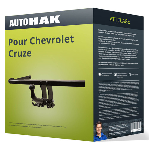 Attelage pour chevrolet cruze - pour,