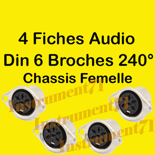 Fiches din broches chassis - fiches,