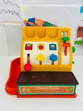 Caisse Enregistreuse Vintage Fisher Price 1977 – Jouet Ancien – Dans l’État