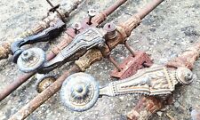 226 cm - 6 Anciennes espagnolettes porte fenetre chateau, Crémone bronze Régence