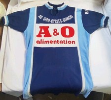 Ancien Maillot cycliste Au Giro Bianchi  