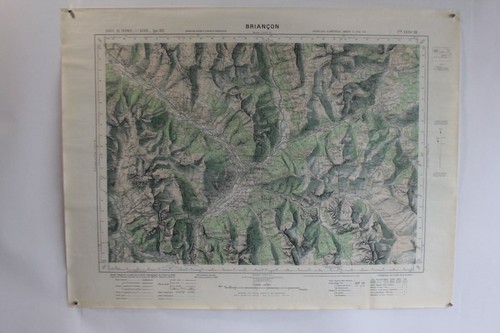 Ancienne carte ign briançon - ancienne,