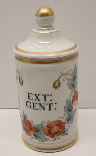 Joli pot pharmacie porcelaine - pot,