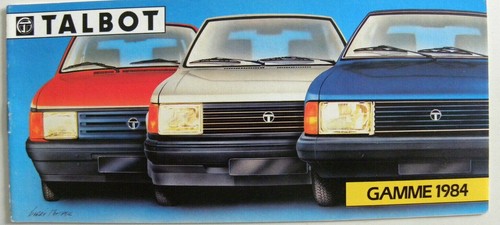 Brochure talbot gamme 1984 - brochure,