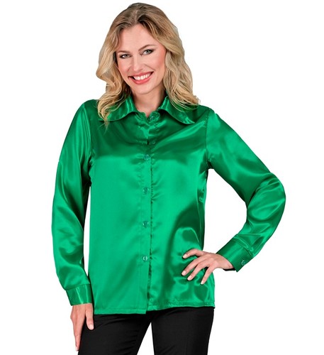 Widmann satin green 70s - satin,