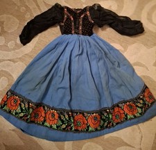 Habits Robe  De Poupée Ancien Alsacienne Alsace Fait Main